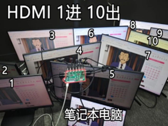 HDMI 1进10出 同屏器/分配器
